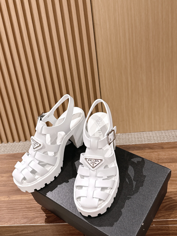 PRADA Weaving Roman Thick soled Sandals (9cm)