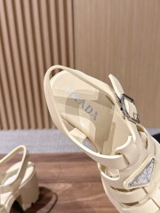 PRADA Weaving Roman Thick soled Sandals (9cm)