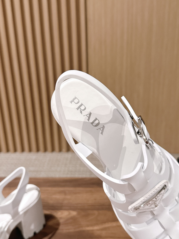 PRADA Weaving Roman Thick soled Sandals (9cm)