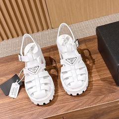 PRADA Weaving Roman Thick soled Sandals (9cm)