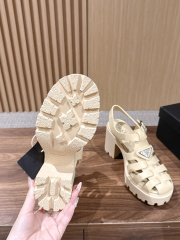 PRADA Weaving Roman Thick soled Sandals (9cm)