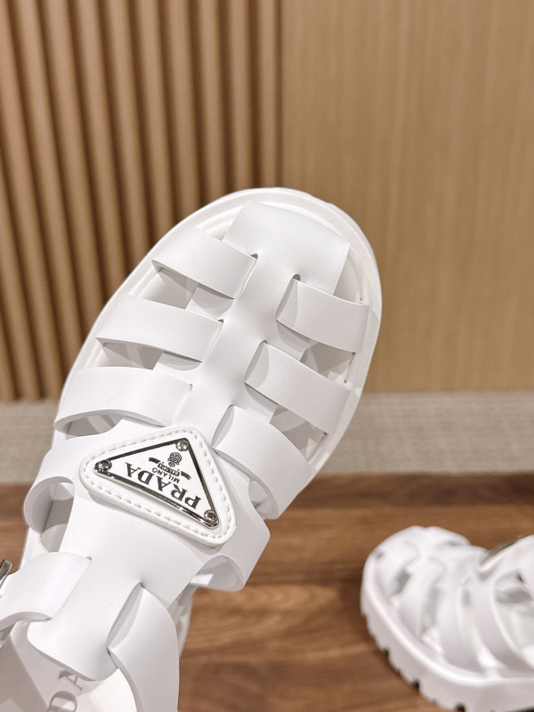 PRADA Weaving Roman Thick soled Sandals (9cm)
