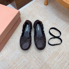 Miu Miu Leather ballerinas