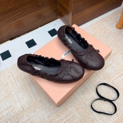 Miu Miu Leather ballerinas