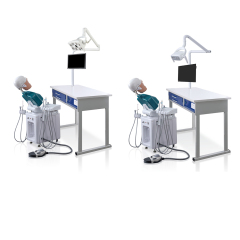 Electric Dental Simulator with Desk for Dental Training | Mobile Phantom Head Simulation Unit