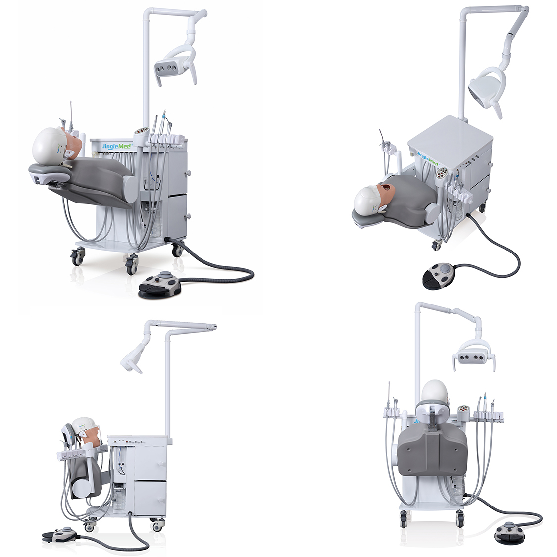 Electric Dental Teaching Simulator - Adjustable, Dual Memory, LED Light, Foot Control