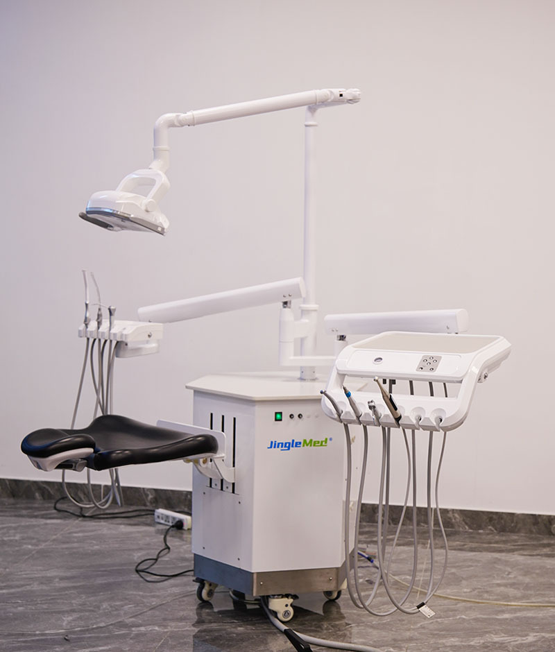 Advanced Hexagonal Dental Simulator with Adjustable Backrest and LED Lighting