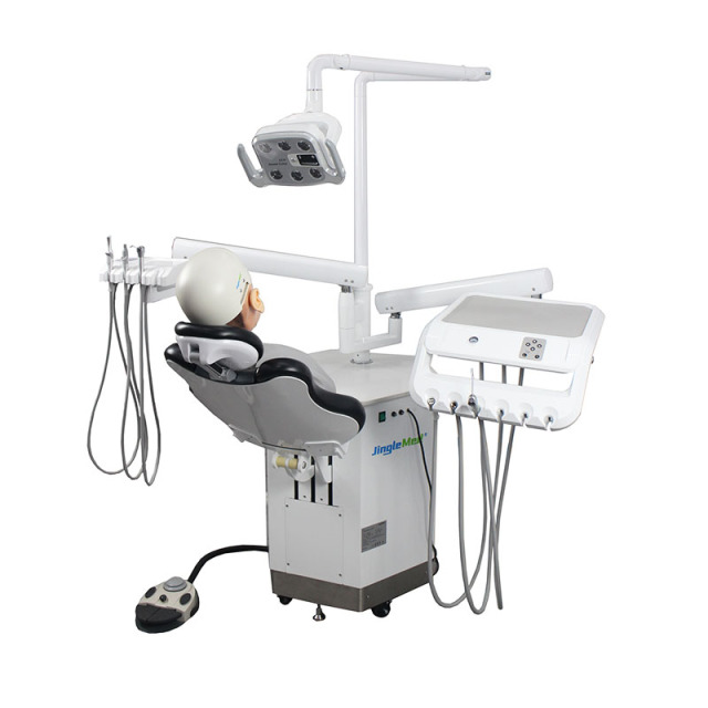 Advanced Hexagonal Dental Simulator with Adjustable Backrest and LED Lighting