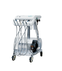 Advanced Pet Surgical Cart with Adjustable Height and Built-in Air Compressor