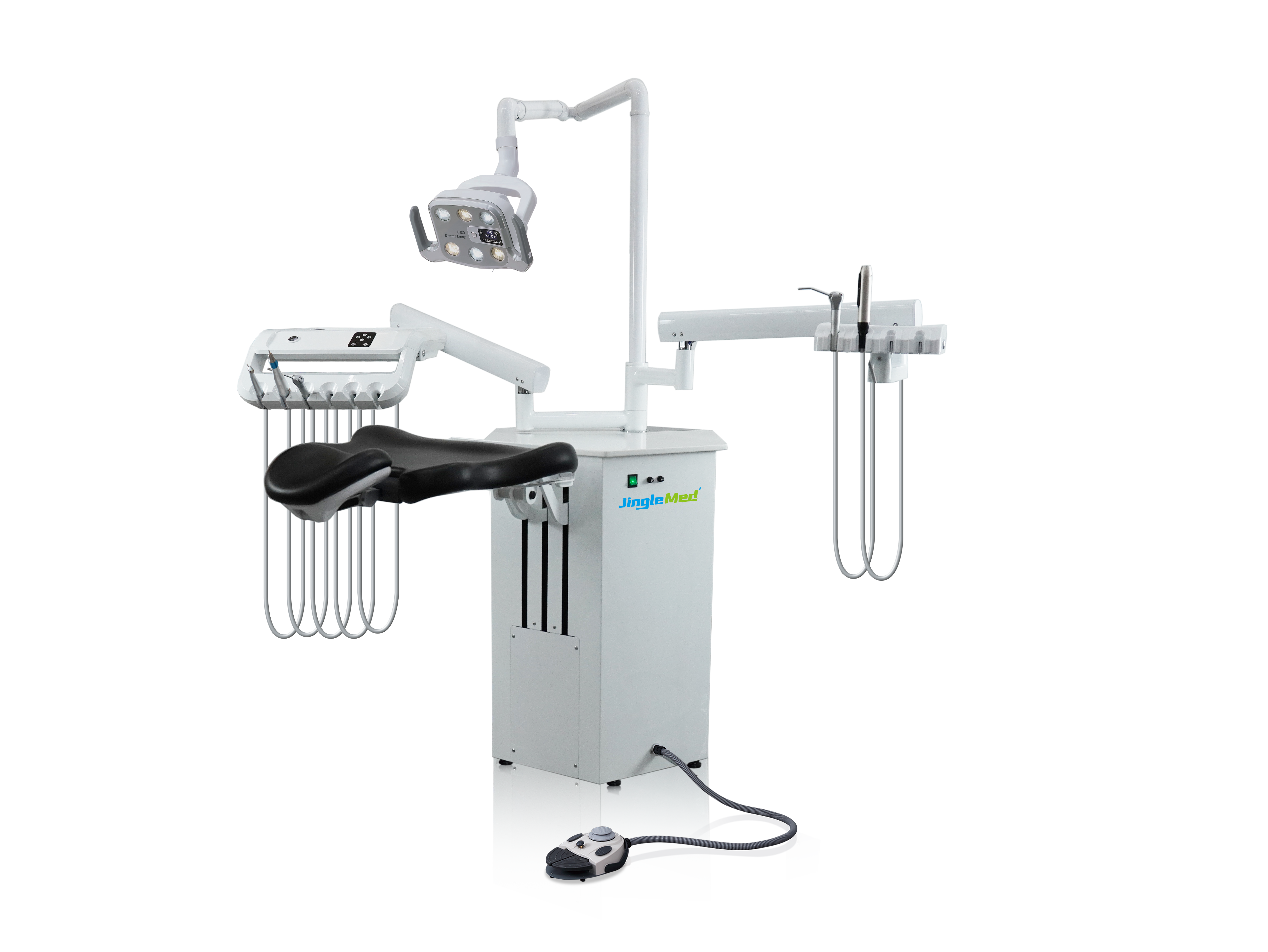 Advanced Hexagonal Dental Simulator with Adjustable Backrest and LED Lighting