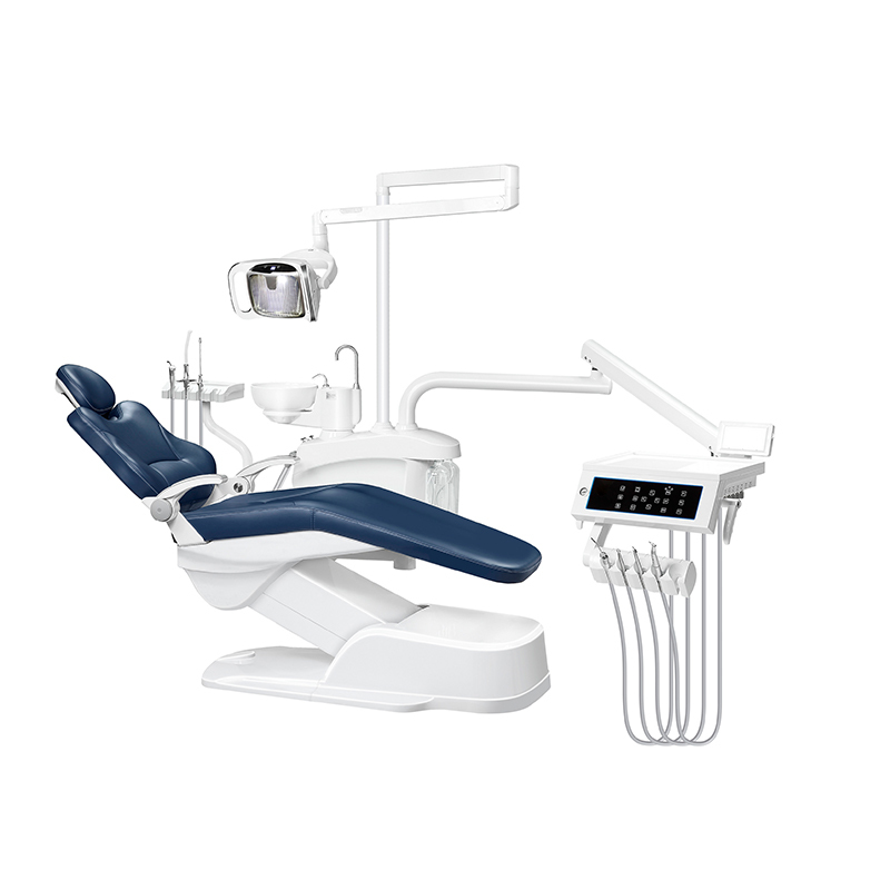 Jingle Med Electric Dental Chair Unit with Adjustable Headrest and Shadowless Light