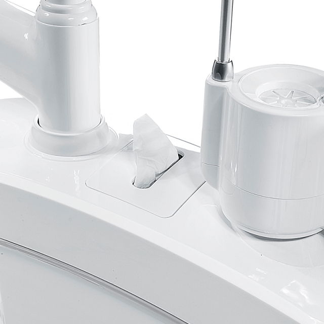 Jingle Med Dental Chair Unit with Multifunctional Instrument Tray and Electric Lift System