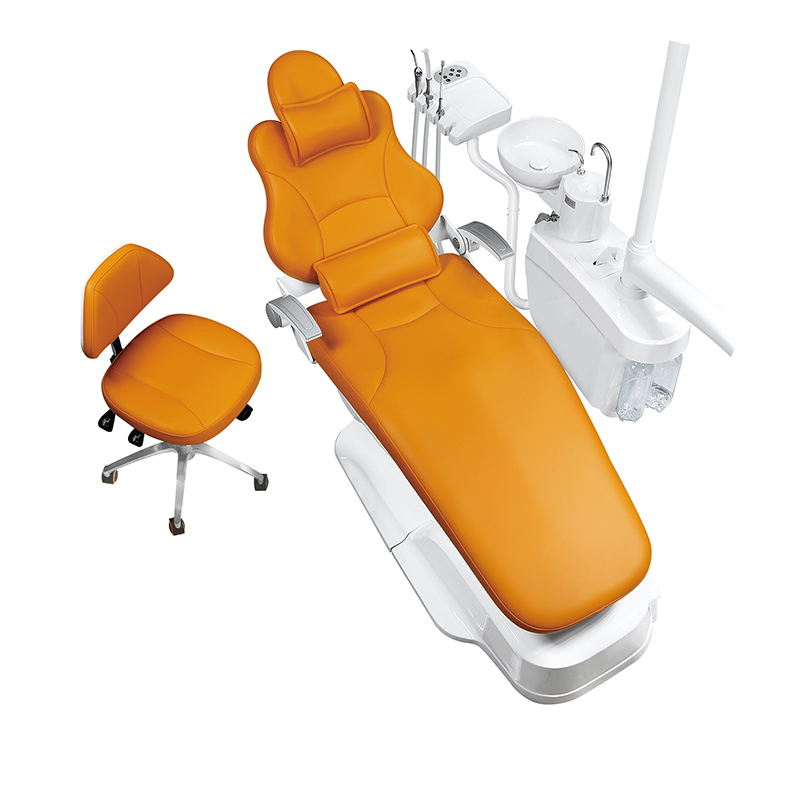 Jingle Med Dental Chair Unit with Multifunctional Instrument Tray and Electric Lift System