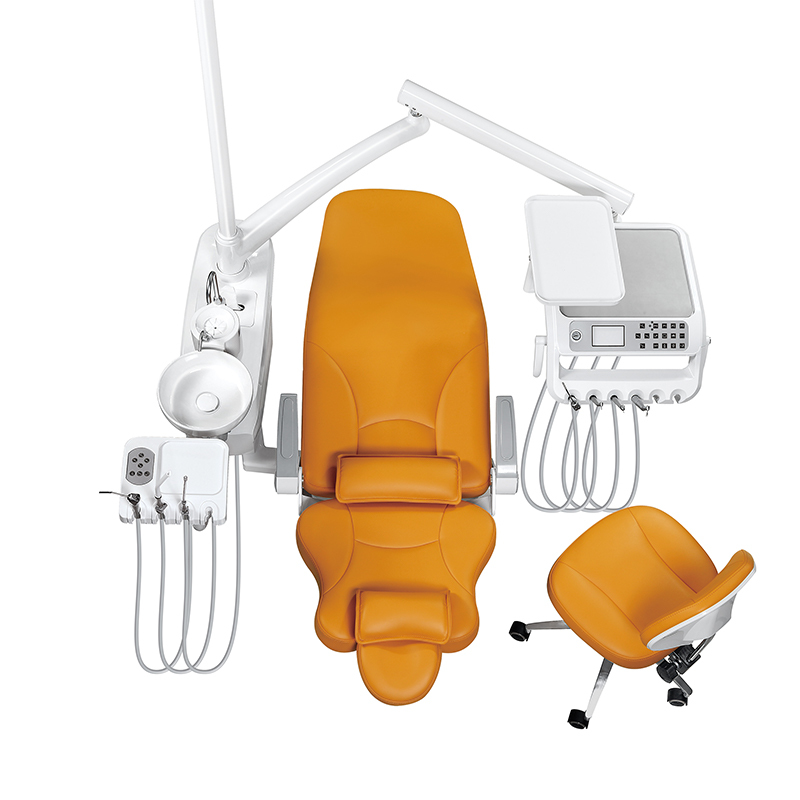 Jingle Med Dental Chair Unit with Multifunctional Instrument Tray and Electric Lift System