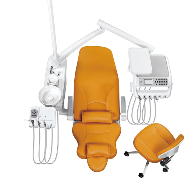 Jingle Med Dental Chair Unit with Multifunctional Instrument Tray and Electric Lift System