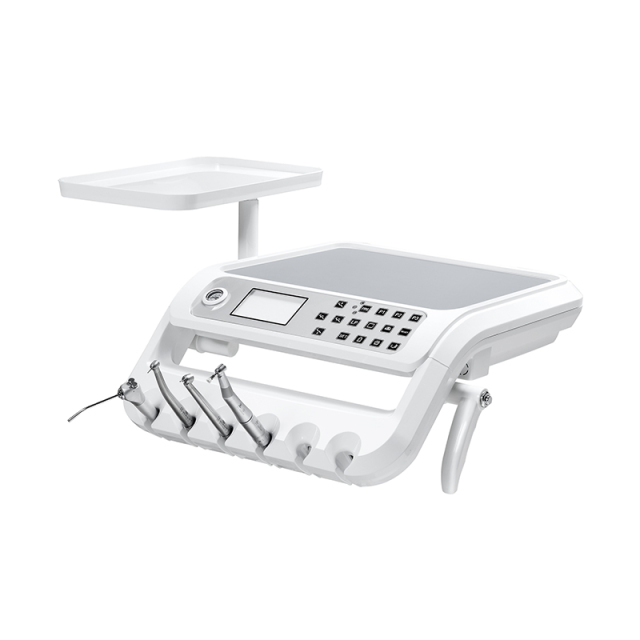 Jingle Med Dental Chair Unit with Multifunctional Instrument Tray and Electric Lift System