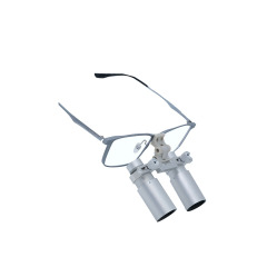 Flip Up Dental Loupes 5.0x – Adjustable Magnification Loupes with Hinged Optics