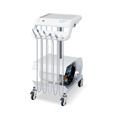 Advanced Pet Surgical Cart with Adjustable Height and Built-in Air Compressor