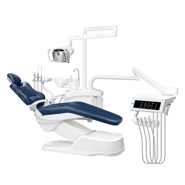 Jingle Med Electric Dental Chair Unit with Adjustable Headrest and Shadowless Light