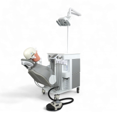 Electric Dental Teaching Simulator - Adjustable, Dual Memory, LED Light, Foot Control