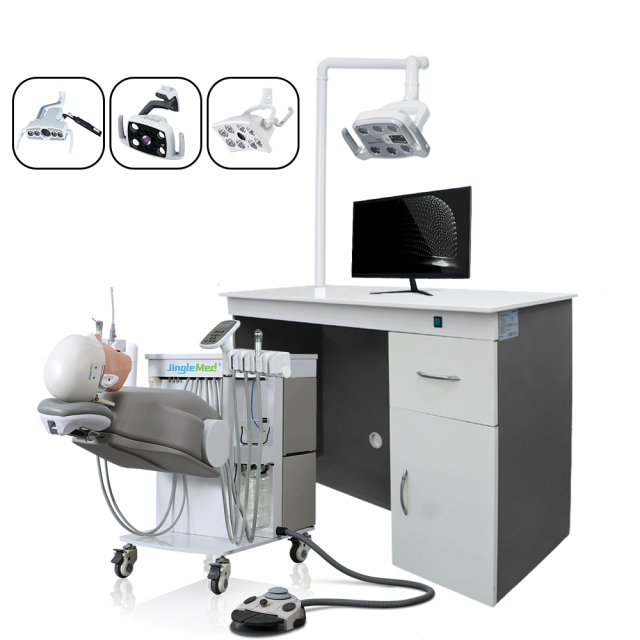 JG-A15+ Phantom Head Dental Simulator with Electric Mobile Workbench