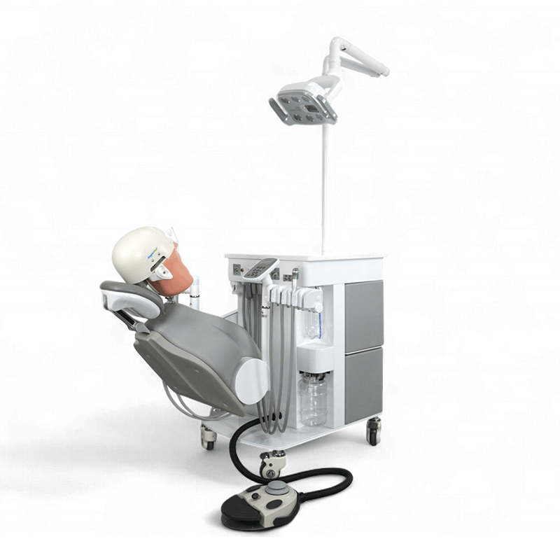 chair-mounted dental simulator for dental school