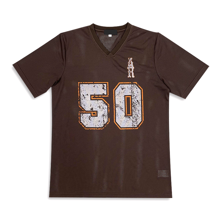 Sublimated Mesh Mens Vintage Football Jersey