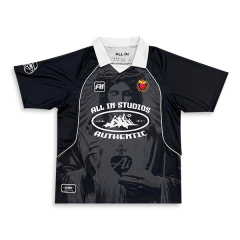 Camisetas de fútbol retro sublimadas tipo polo