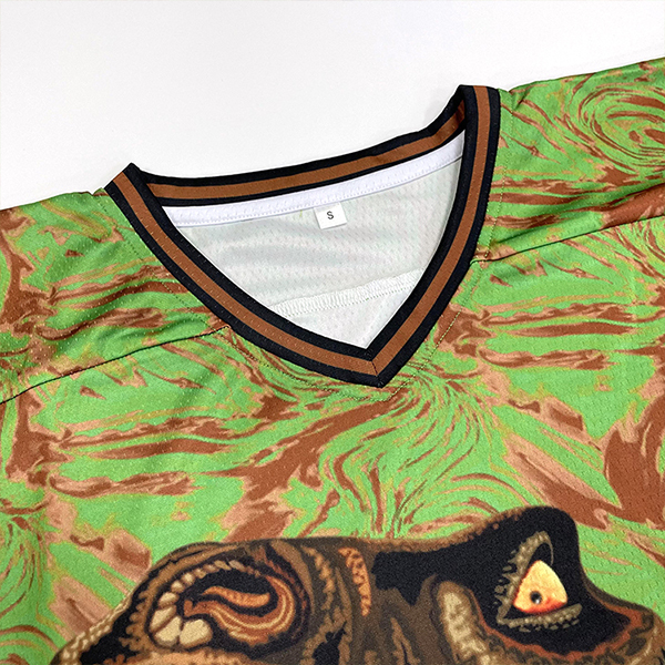 Vintage Sublimation V Neck Ice Hockey Jersey
