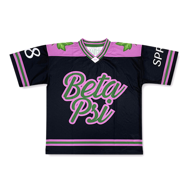 Camiseta de hockey sobre hielo vintage sublimada con mangas cortas