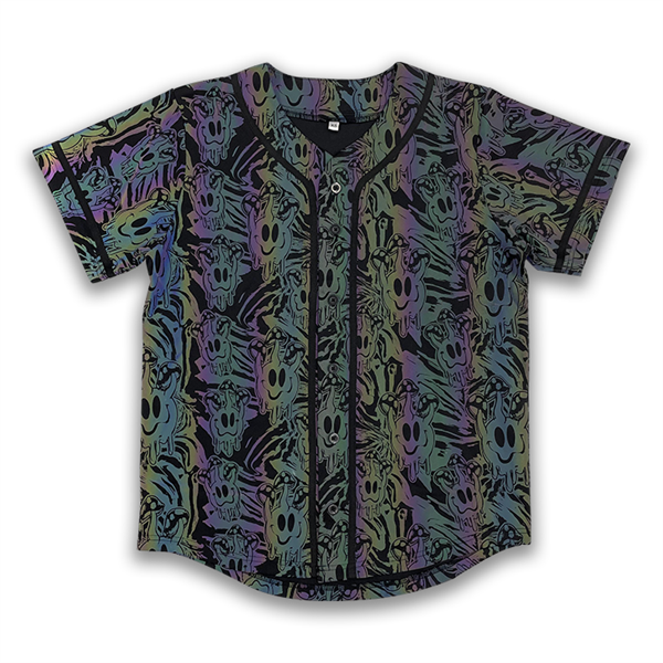 Custom Reflective Baseball Jersey Street Fashion Sportswear