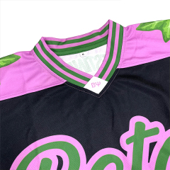 Shorts Sleeve Sublimated Vintage Ice Hockey Jersey