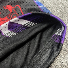 Short de basket-ball tendance en maille avec broderie de lettres par sublimation