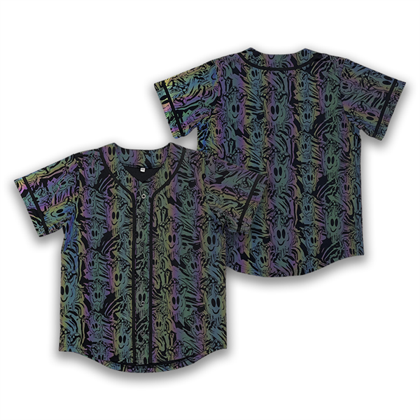 Custom Reflective Baseball Jersey Street Fashion Sportswear