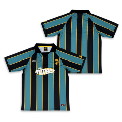 Camiseta de fútbol retro clásica a rayas con bordado