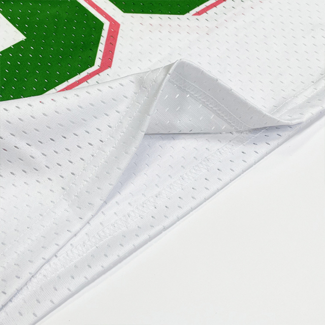 Camiseta de fútbol americano con sublimación de malla cuadrada