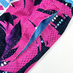 Pantalones cortos de baloncesto con bordado de doble capa