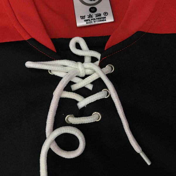Embroidery Drawstring Vintage Hockey Jersey