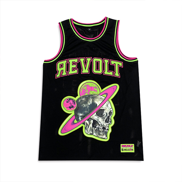Embroidery Streetwear Basketball Jersey