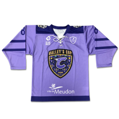 Custom Purple Ice Hockey Jersey