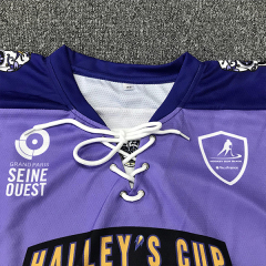 Custom Purple Ice Hockey Jersey