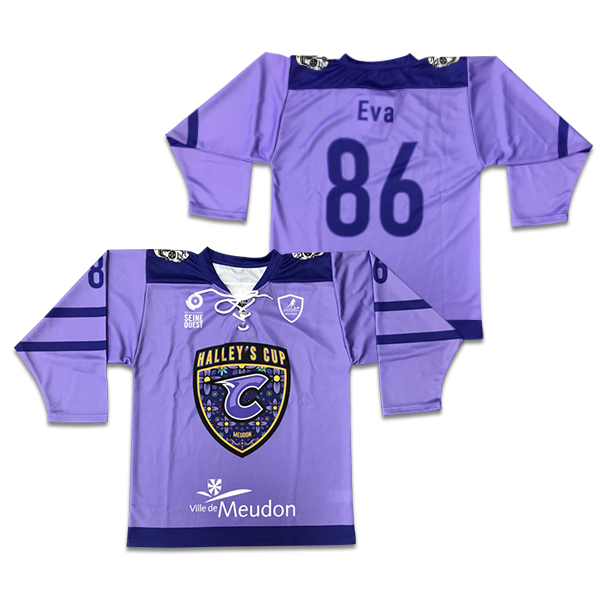 Custom Purple Ice Hockey Jersey