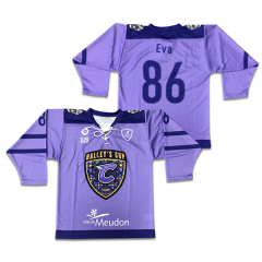 Custom Purple Ice Hockey Jersey