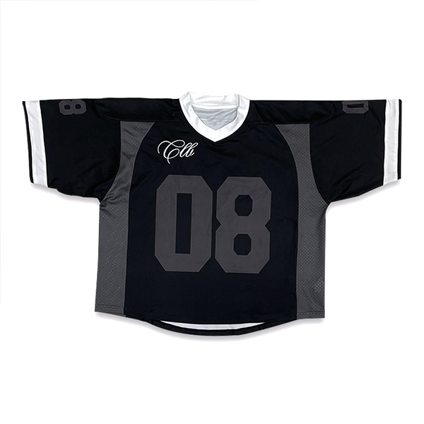 Jersey oversize avec broderie personnalisée et patchwork