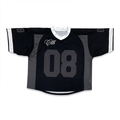 Jersey oversize avec broderie personnalisée et patchwork