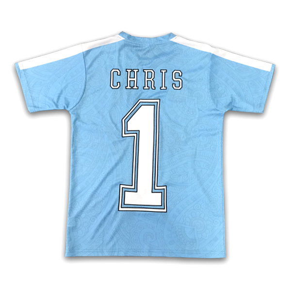 Maillot de football rétro du club bleu classique