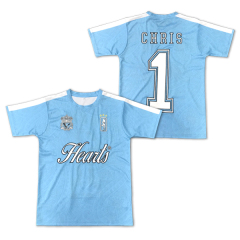 Maillot de football rétro du club bleu classique