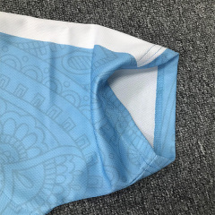 Maillot de football rétro du club bleu classique