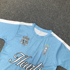 Maillot de football rétro du club bleu classique
