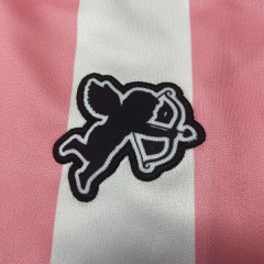 Camiseta de fútbol con corte cuadrado y top corto para mujer